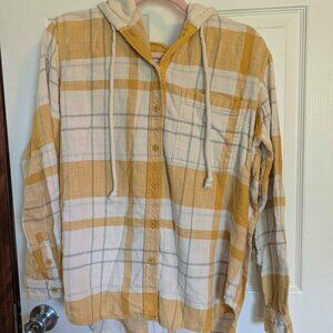 American Eagle Small Size Oversized Flannel Hoodie